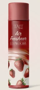 TALT strawberry air freshener in a red aerosol can